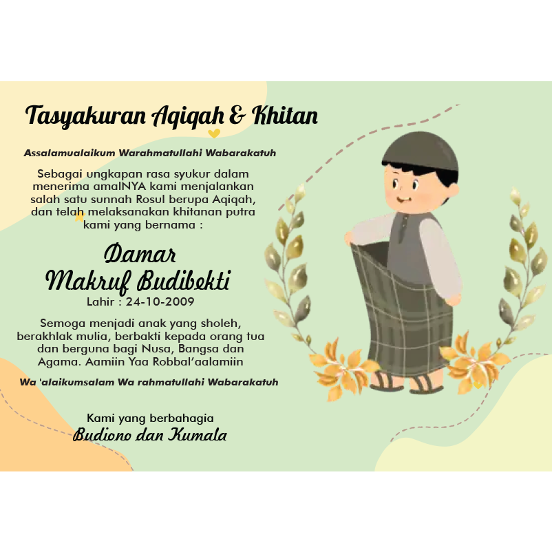 

STICKER LABEL TASYAKURAN KHITANAN/LABEL KHITANAN/STICKER KHITANAN