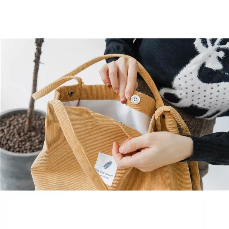 Women Korea Tas Kanvas Wanita Canvas Bag Fashion