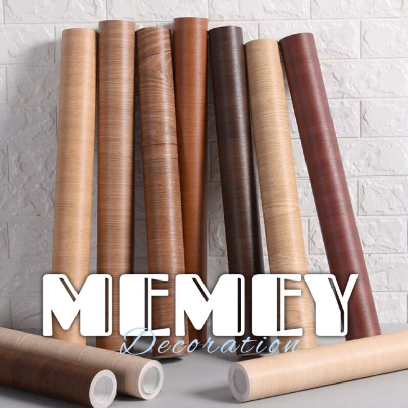 Wallpaper Dinding Furniture Dapur Waterproof Anti Noda dan Panas Motif Marmer Marble Serat Kayu Polo