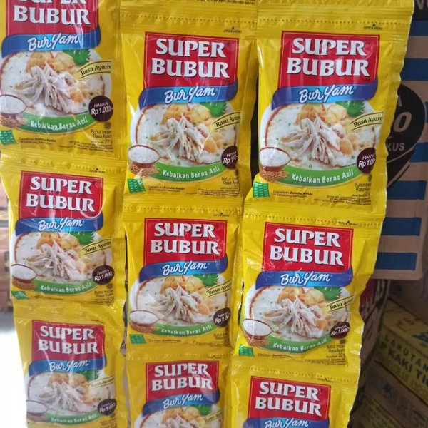 

Super Bubur Buryam Bur Yam Bubur Ayam Instant renceng 10 pcs