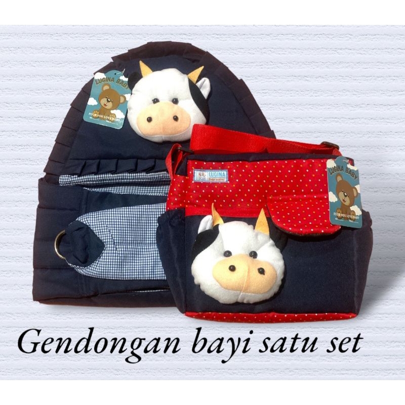 gendongan samping bayi renda satuan dan satu set