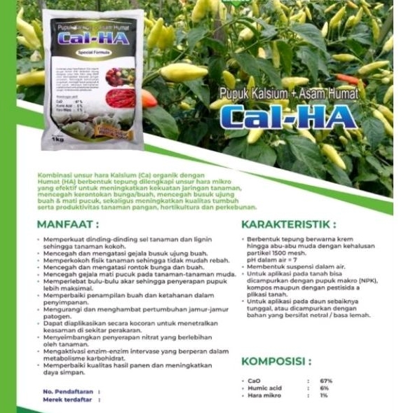 cal ha,calsium asam humat pupuk