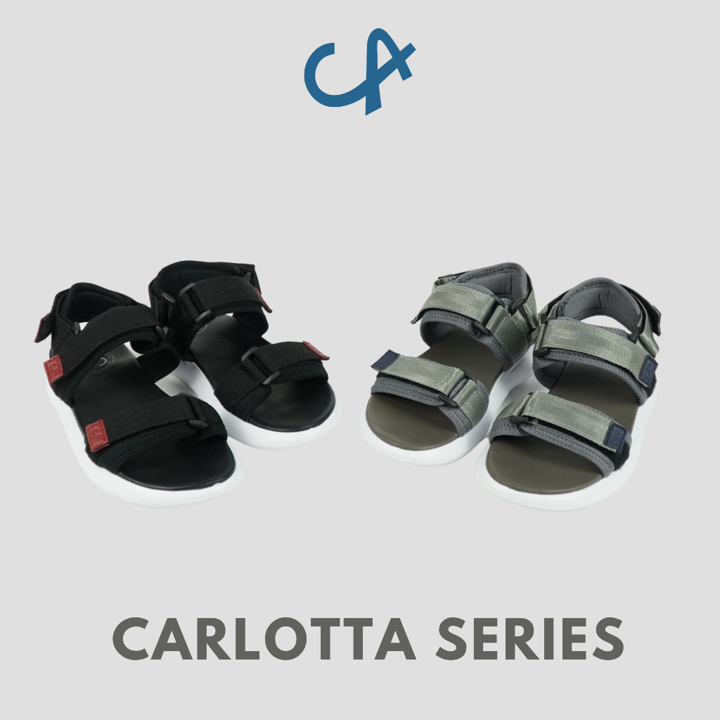 Sandal Kasual Wanita Distro Traveling Sendal Cewek Santai Anti Slip Cloka Carlotta