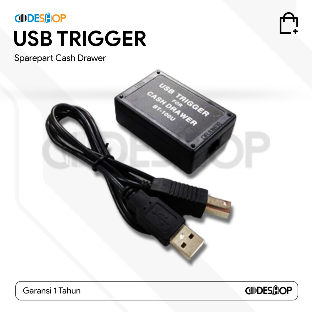 USB Trigger Laci Kasir Konverter RJ11 ke USB Cash Drawer to PC