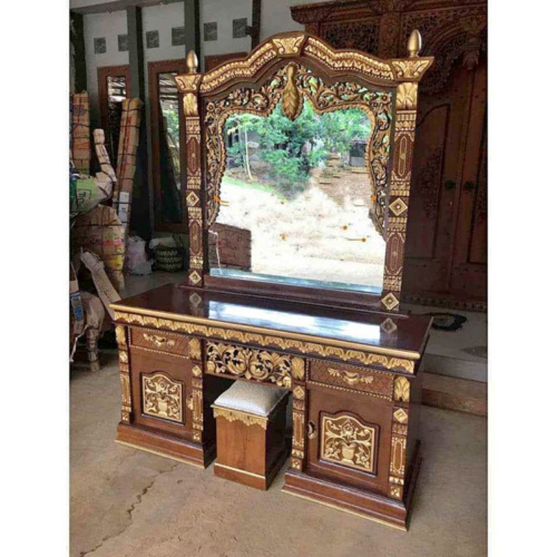 Meja Rias// Tolet Ukir Gebyok Kayu Jati