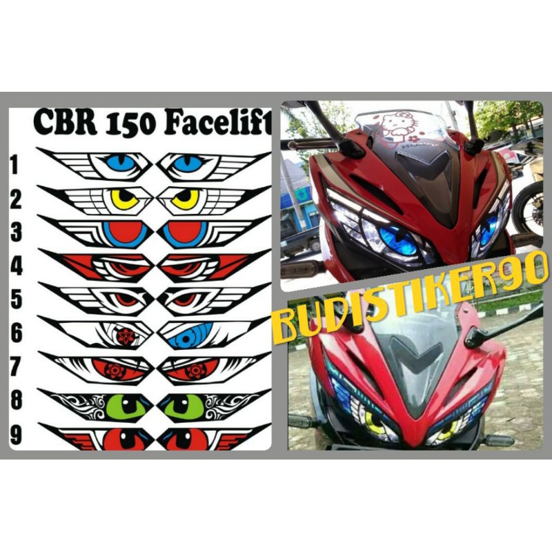 Stiker lampu depan CBR 150 facelift