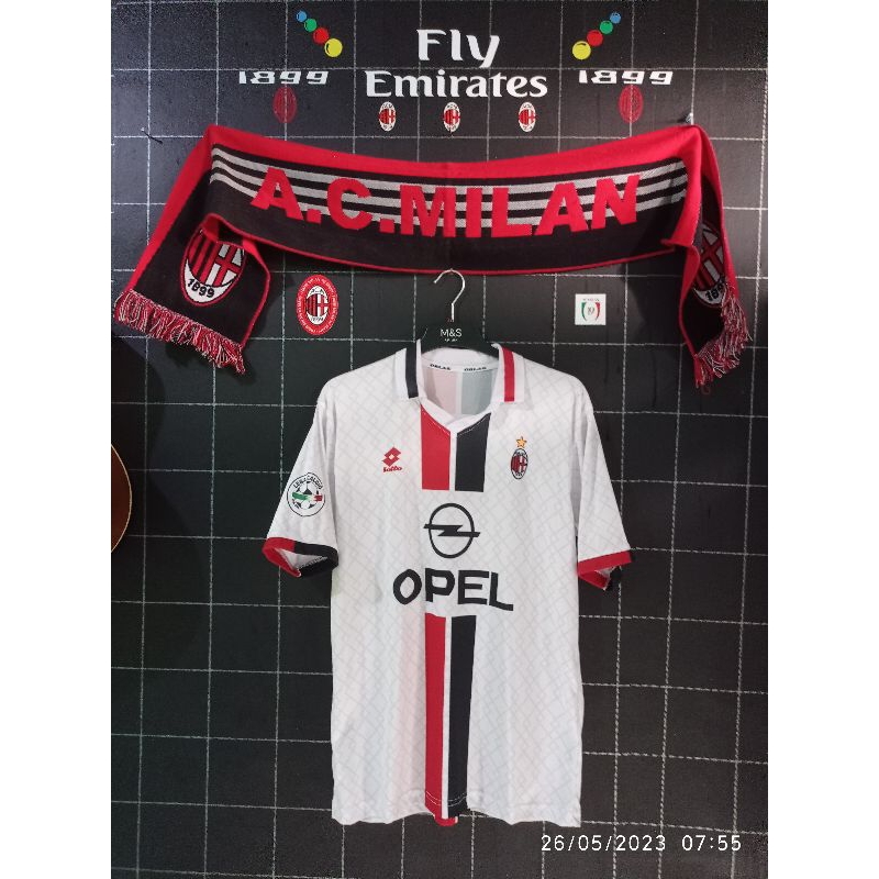 Ac Milan Away 1995 Size L fit M