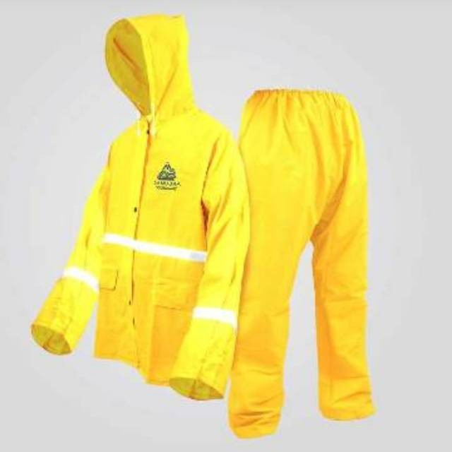 Jas Hujan Proyek Gosave Samudra / jas hujan Baju dan Celana Gosave Jas hujan Kuning Gosave