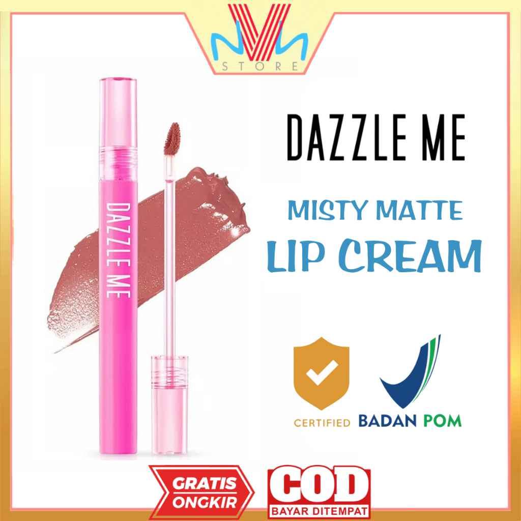 DAZZLE ME MISTY MATTE LIP CREAM - LIP CREAM DAZZLE ME MURAH