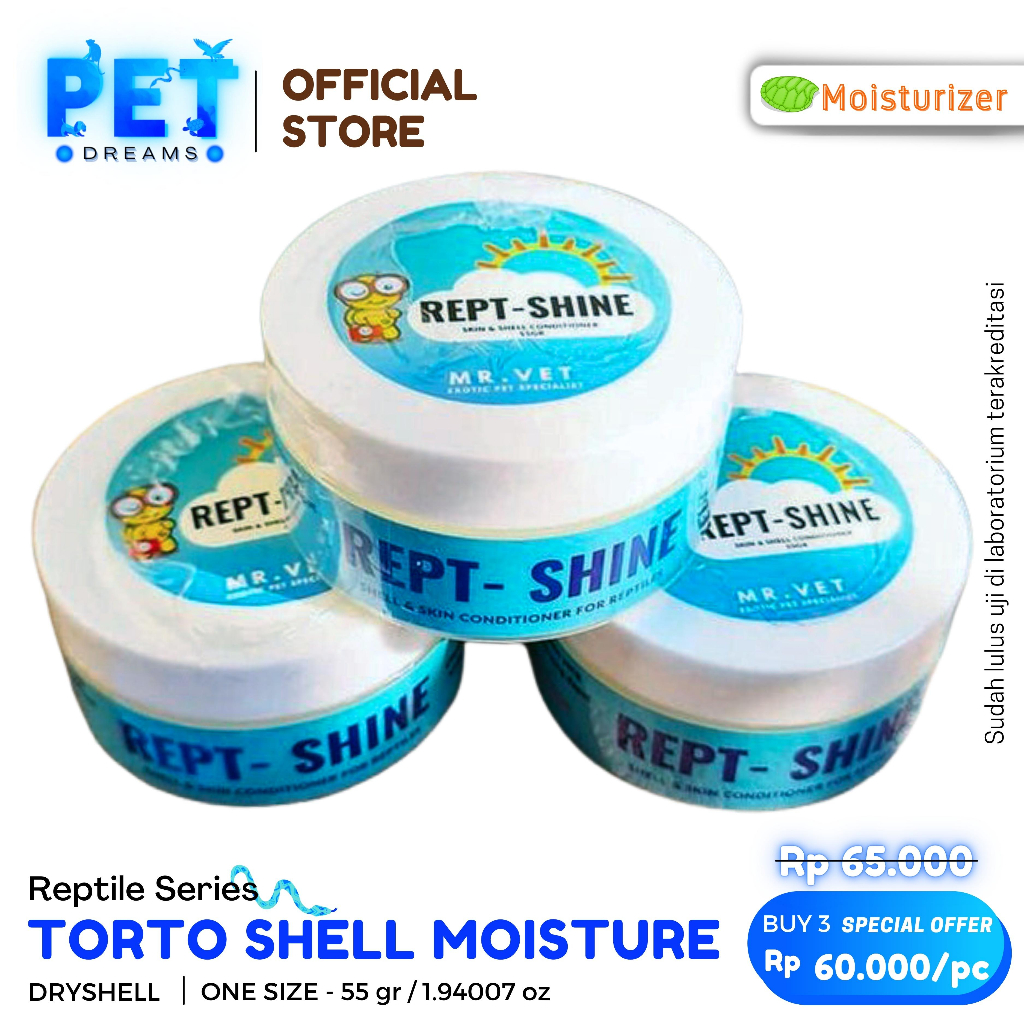 MR VET REPT SHINE / TORTO SHELL MOISTURE / PELEMBAB TEMPURUNG TURTLE