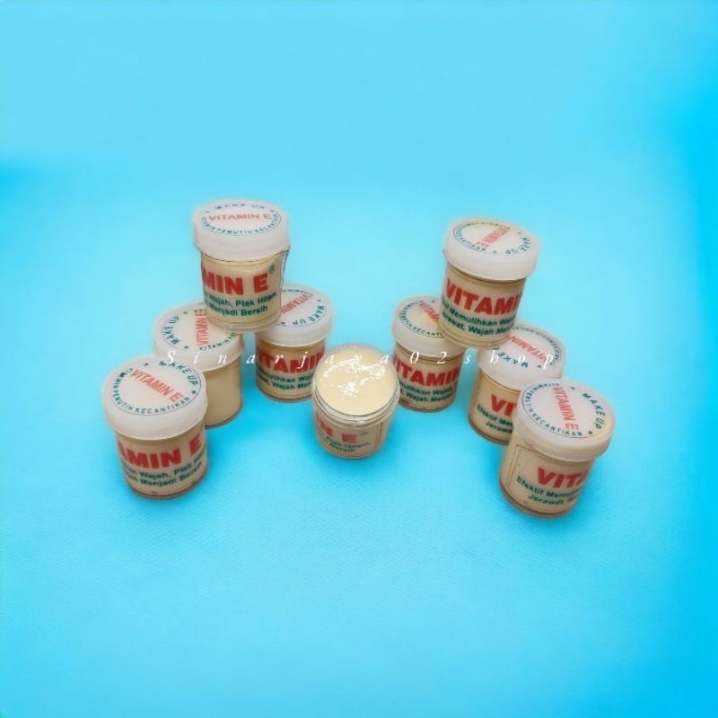 12 Pcs - Cream Vitamin E Original Warna Crem Pink Whitening Pemutih
