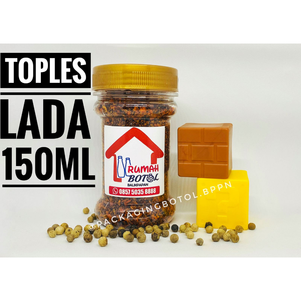 TOPLES SAMBAL 150ML lada/rempah (Botol dan Tutup saja) PER-PCS