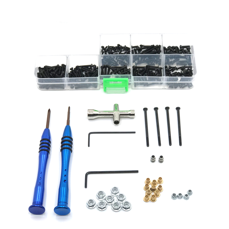 Logam Upgrade Retrofit Kotak Alat Sekrup untuk WLtoys 1/12 12427 12423 12428A-B-C 12429 FY01-02-03-0