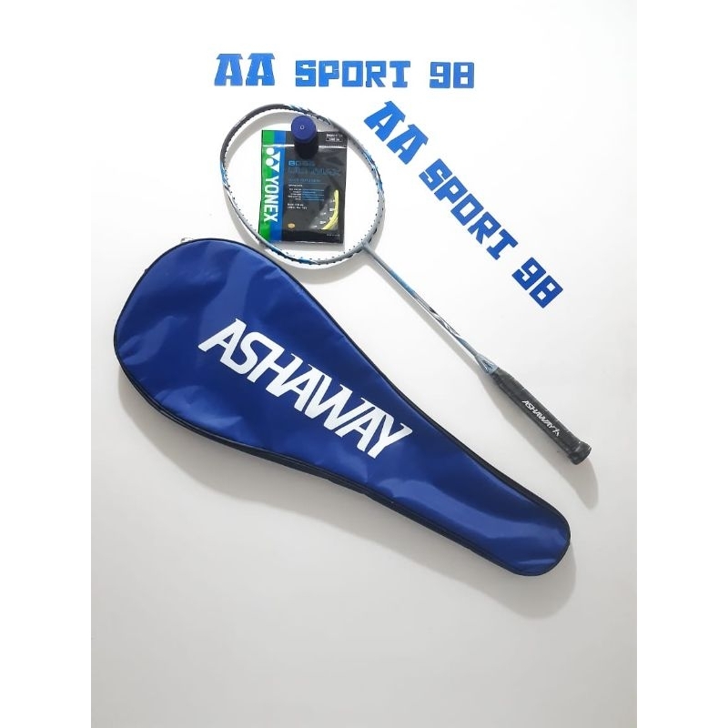 RAKET BADMINTON ASHAWAY ORIGINAL PHANTOM 600 MADE IN USA RINGAN 75GR