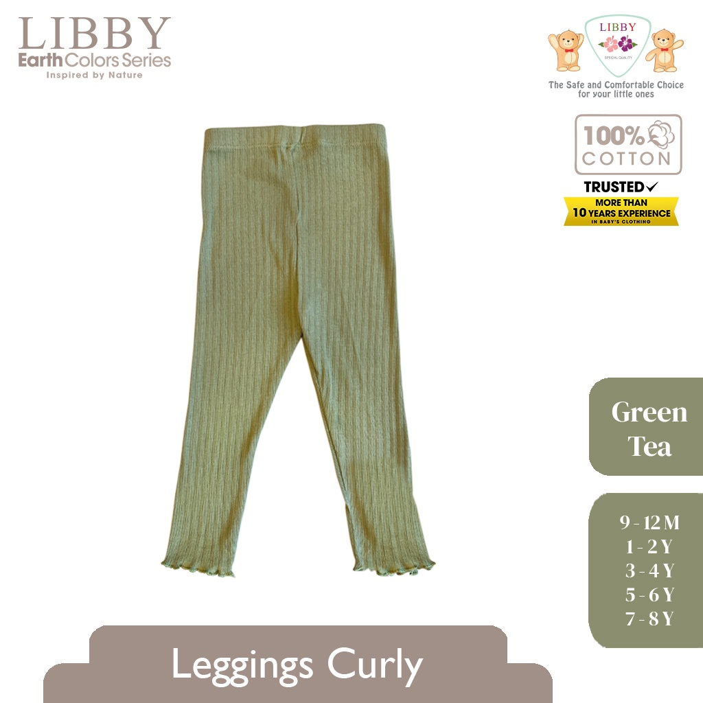 Legging Bayi Celana Panjang Anak LIBBY New Earth Colour Legging Curly Girl (1PCS )