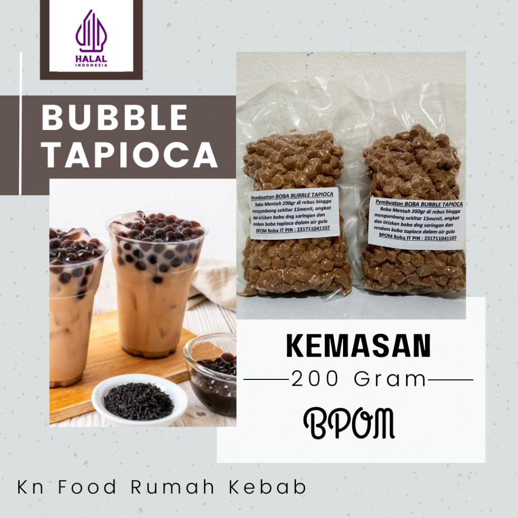 

Bubble Tapioca Pearl -200gr- Bubble Tapioca Pearl 200gr -Tapioca Pearl IT PIN