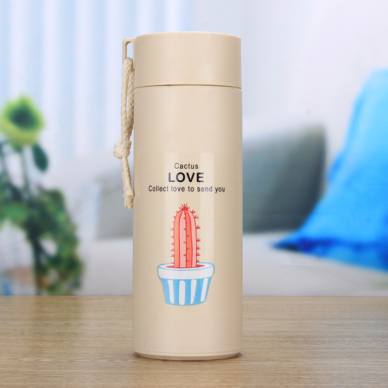 Botol Minum Kaktus I My Bottle Kaca Tumbler I Termos Minum Model Kaktus Unik I BPA FREE 400ml