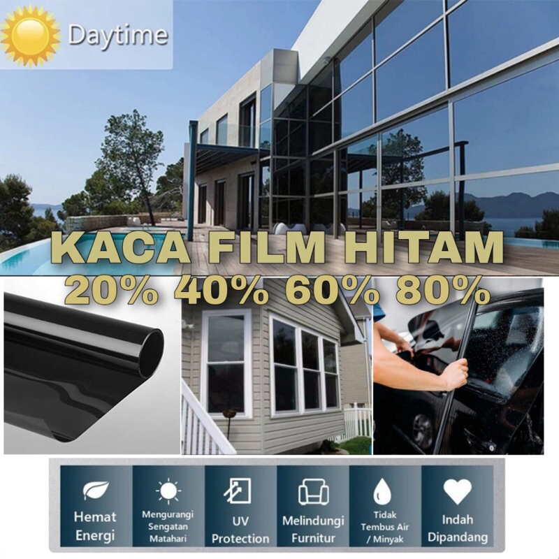 Stiker kaca film riben original tahan panas / kaca film mobil / kaca film memantulkan panas