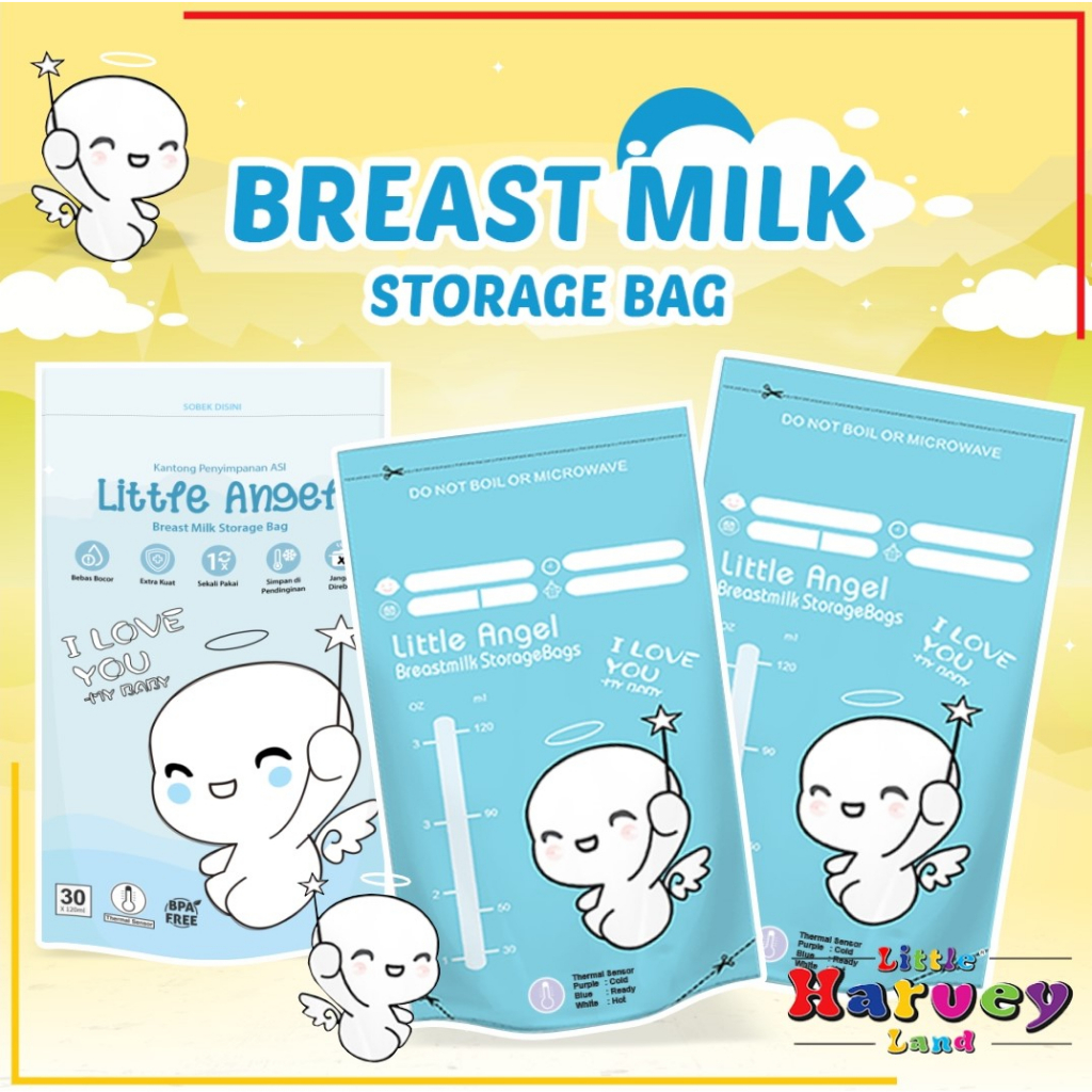 KANTONG ASI SUSU BAYI 120ml BABY BREAST MILK Storage Bag Sensor Thermal ASIP  30pcs