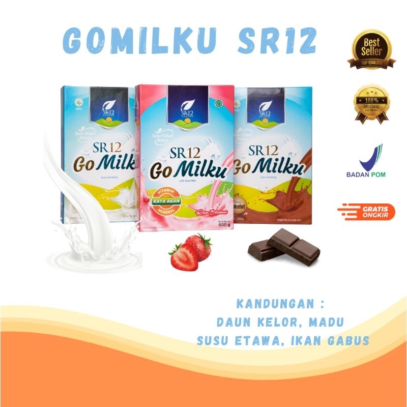 

TERLARIS !! SUSU KAMBING GOMILKU SR12 ORIGINAL / SUSU KESEHATAN / ASI BOOSTER / NAFSU MAKAN UNTUK SEMUA USIA