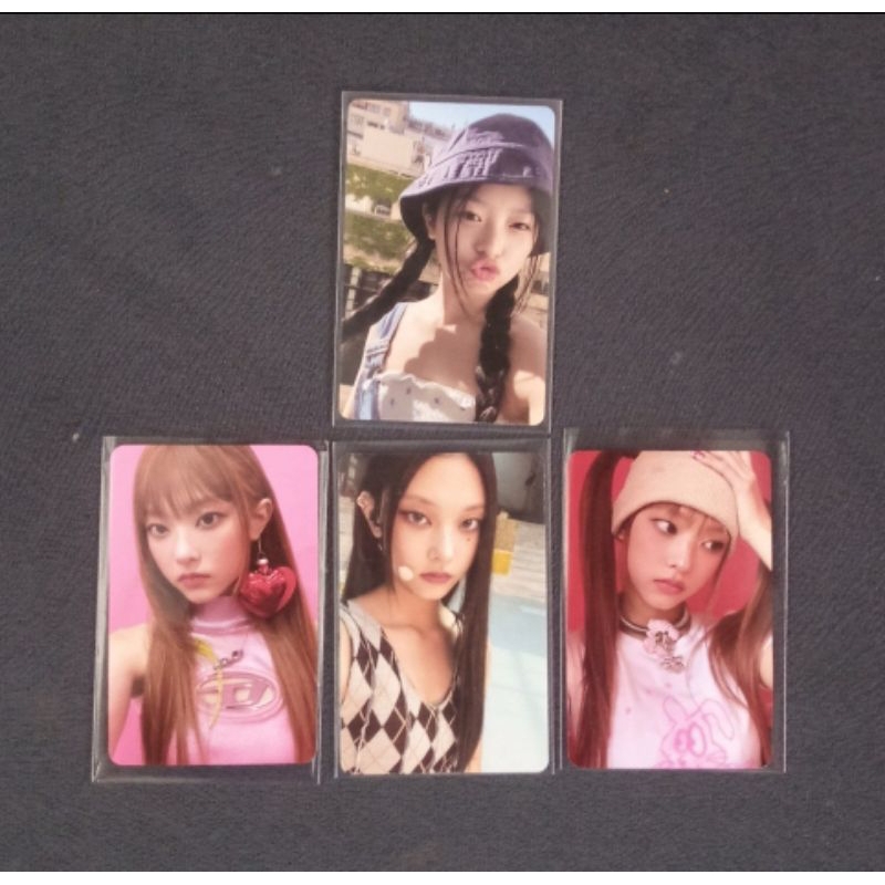 [ BUNDLE ] Official PC Photocard NewJeans Hanni Haerin Bucket Hat Pout Noot Noot Kepang Jeans Cember