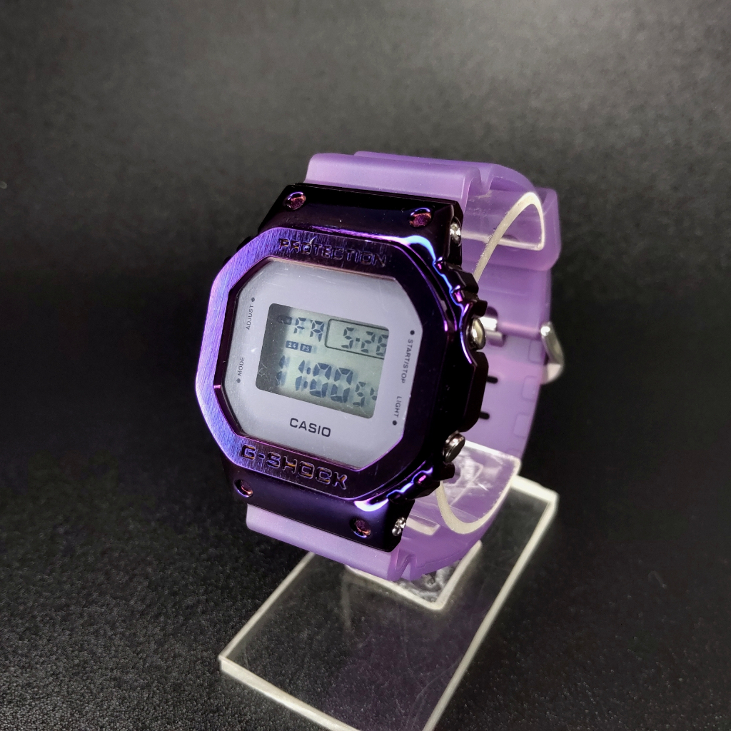 CASIO G-Shock GM-S5600MF-6DR Purple - Jam Pria Wanita GShock GM-5600 Digital Water Resistant