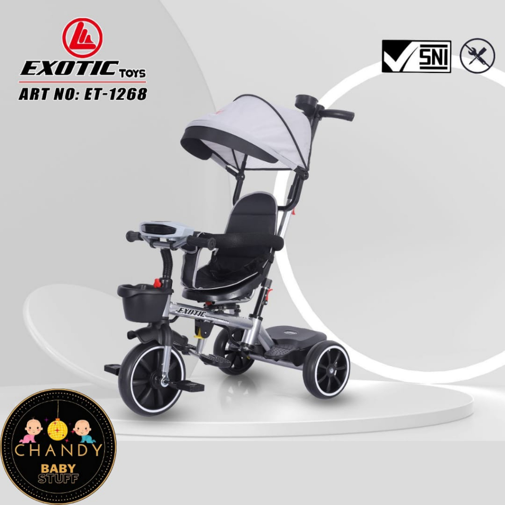 SEPEDA ANAK RODA TIGA EXOTIC ET 1268 DESAIN TERBARU