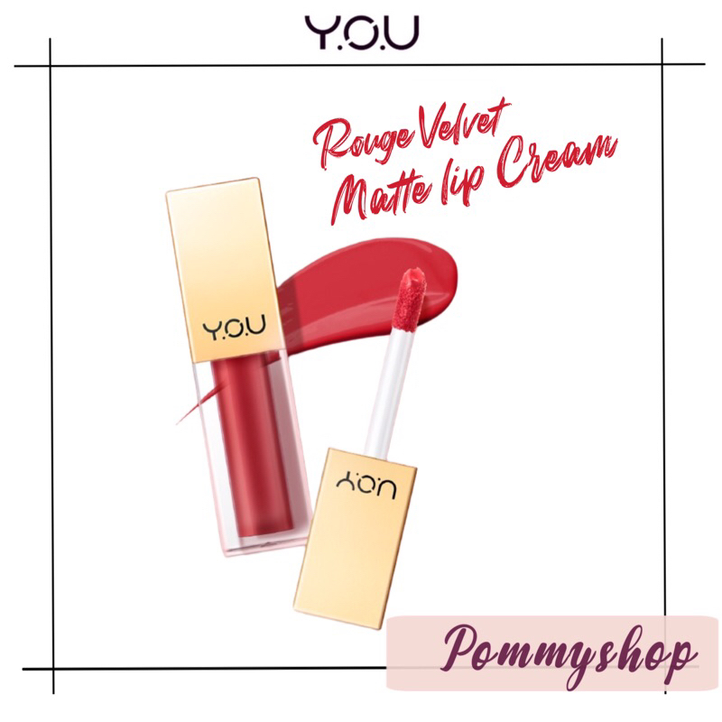 Kosmetik You The Gold One Rouge Velvet Matte Lip Cream (Quick Dry | Lipcream lipstick lipstik