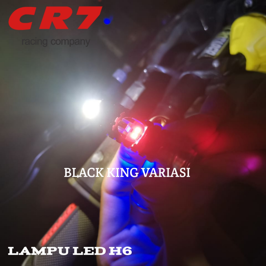 Lampu utama Led H6 laser Lampu LED Motor H6 Laser 2 Warna Plus Senja Merah Biru Bohlam Led H6 Xenon Putih Kuning