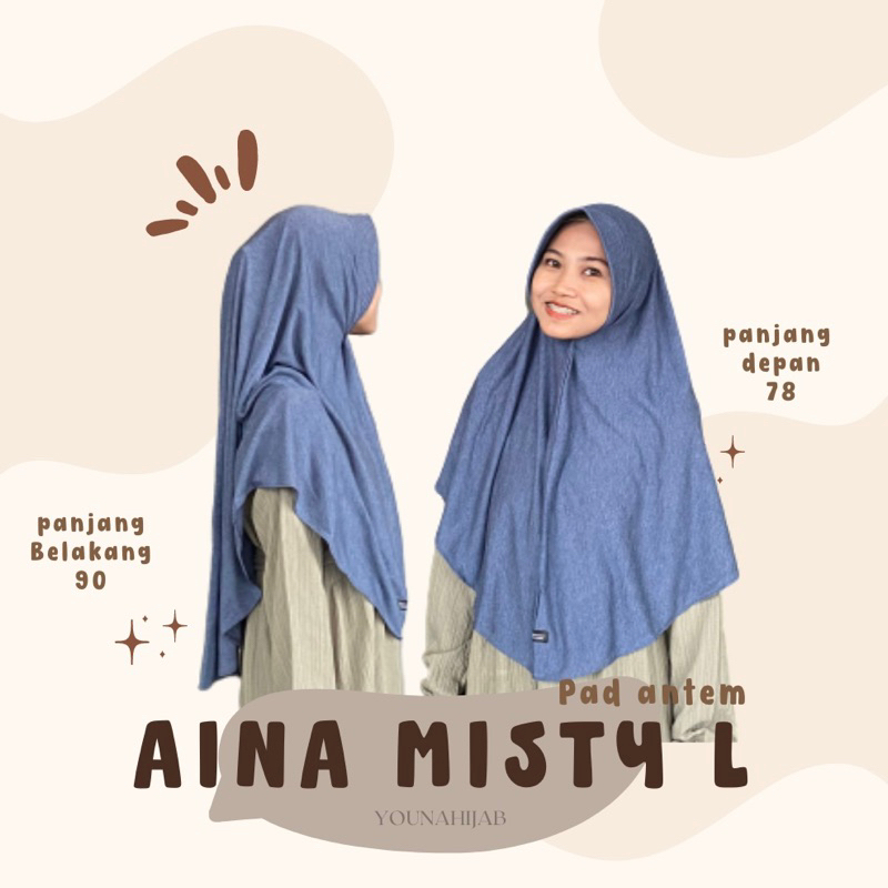 AINA MISTY / JILBAB INSTAN MISTY by YOUNA