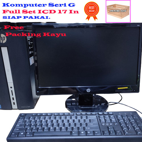 komputer seri G full set lcd 17 in keybord mouse