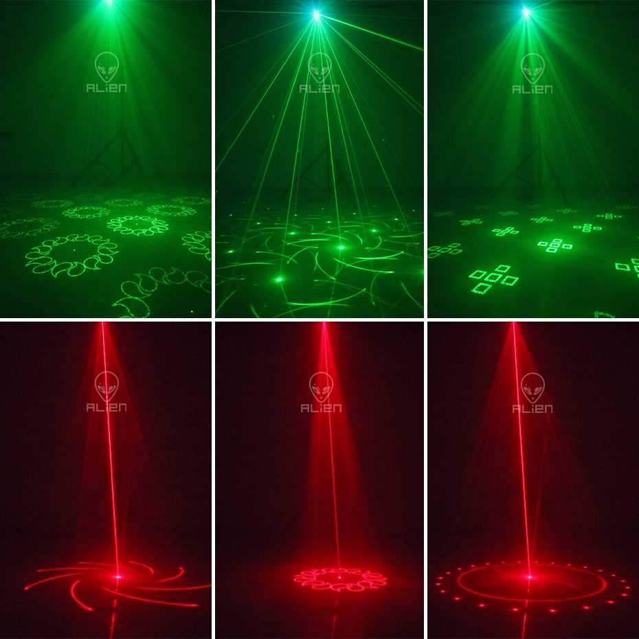 Lampu Proyektor Disco Laser LED RGB 5W with Remote Control Lampu Sorot Putar Lighting Panggung Warna RGB