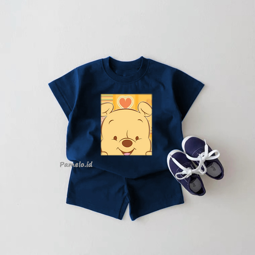 Pamelo.id Set Anak Viral / P00h Love / Fashion Anak / Stelan baju anak / Korea Style / Set Balita