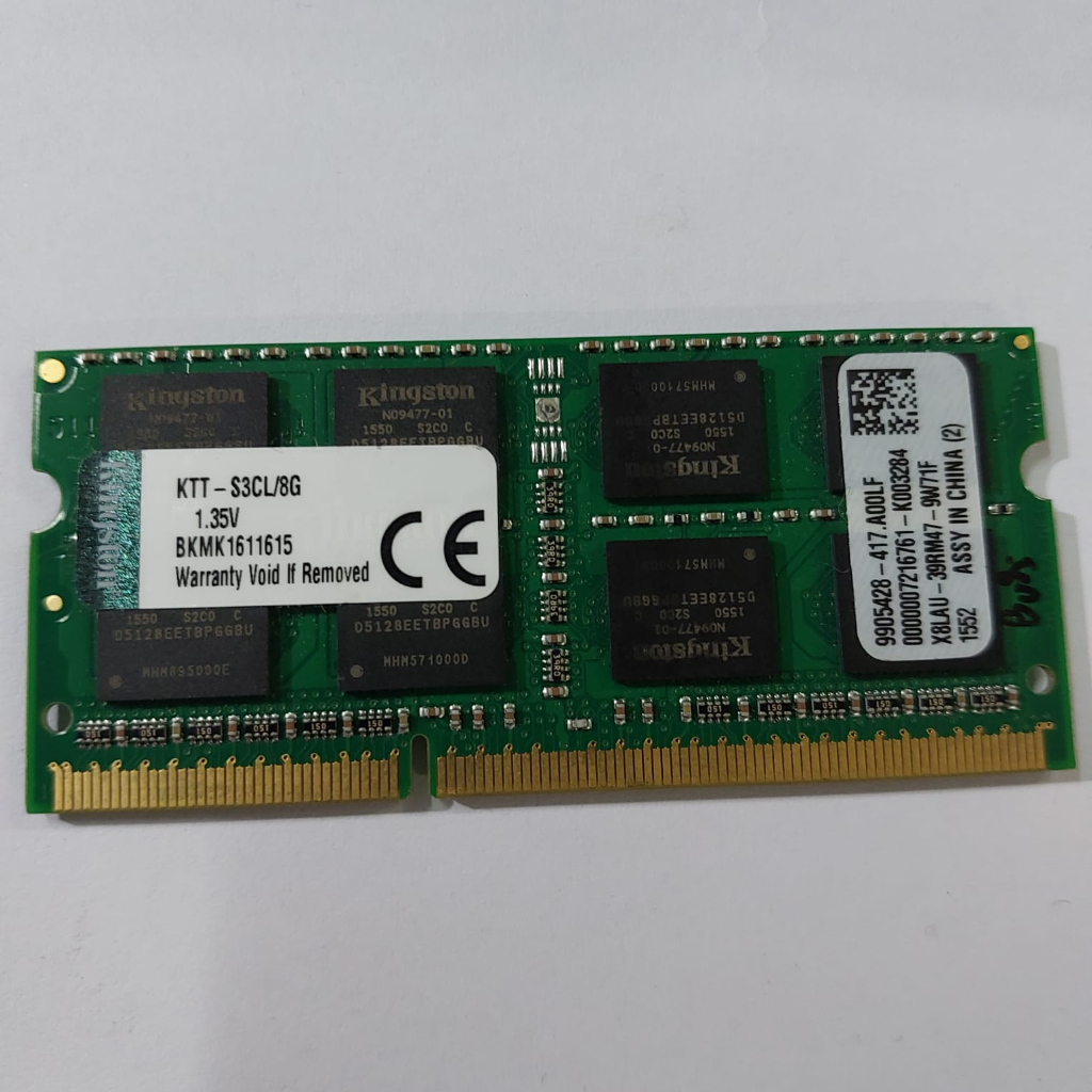 ram sodim ddr3L 8gb 12800 kingston