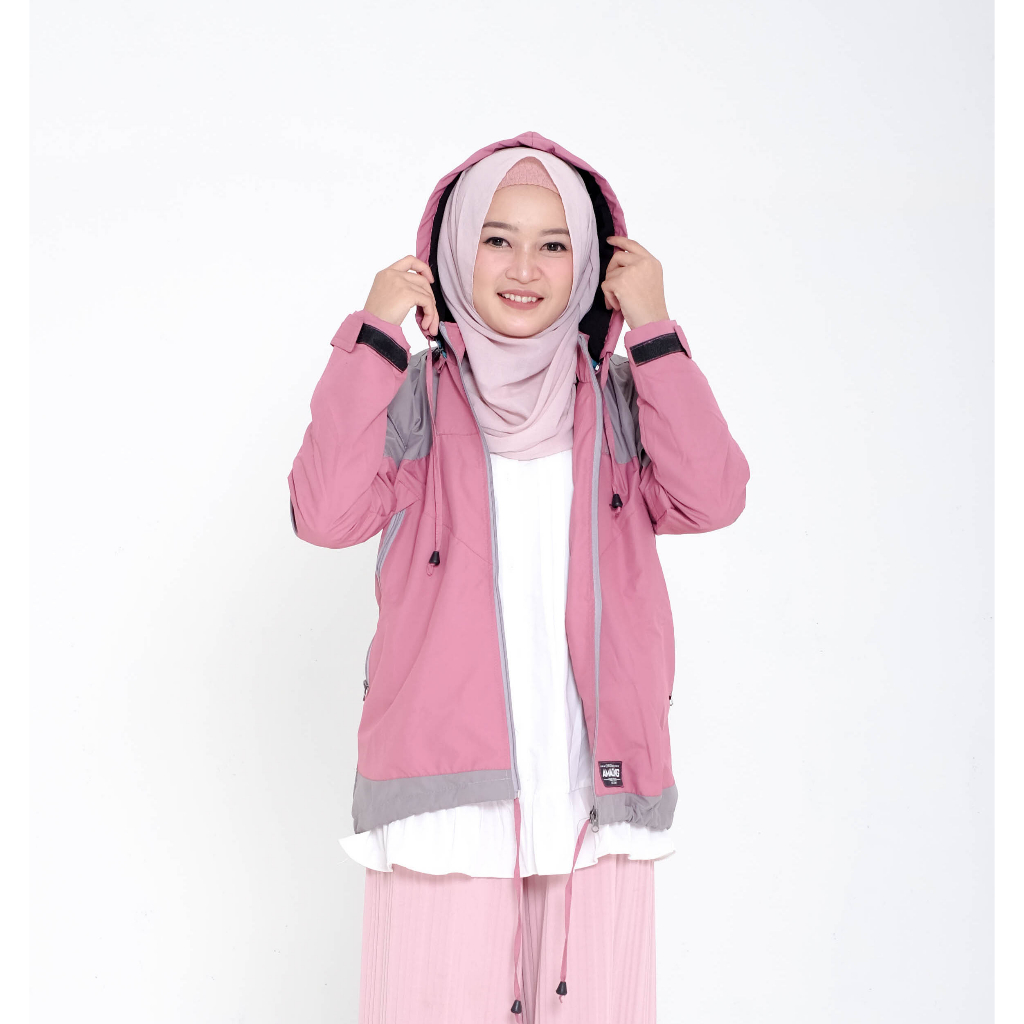 Justrue Jaket Gunung Wanita Waterproof Ping
