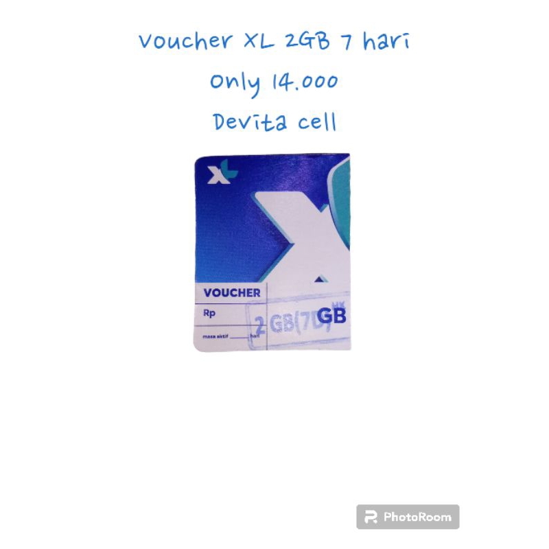 voucher data XL 2 GB 7 hari