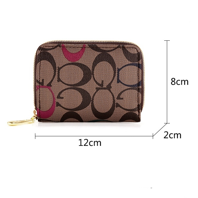 DOMPET KARTU WANITA IMPORT KULIT COKLAT ELARIA WA704B7 PREMIUM BATAM BRANDED REMAJA KEKINIAN RESLETING CARD HOLDER CEWEK KOREA KECIL LUCU SIMPLE TERBARU MURAH