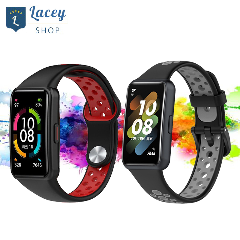 Strap Honor Band 6 Huawei Band 6 7  Breathable Replacement Strap Sports Silicone