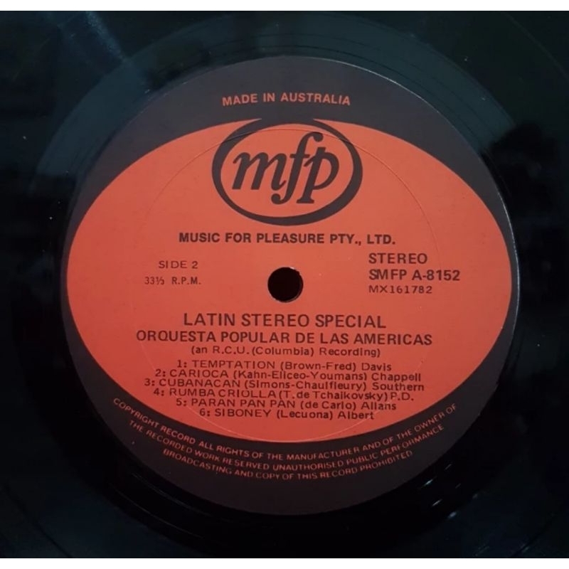 Vinyl Piringan Hitam 12 inch Latin-Raskin-Laura