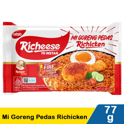 RICHEESE MI GORENG AYAM PEDAS 77 GRAM