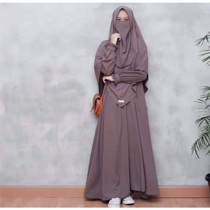 Gamis Abaya Pegie Plus Khimar dan Cadar