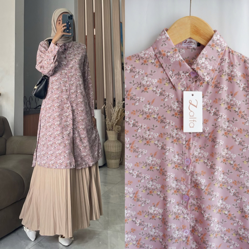 AQILA SHANTEL tunik by ZALFA OUTFIT / Tunik motif