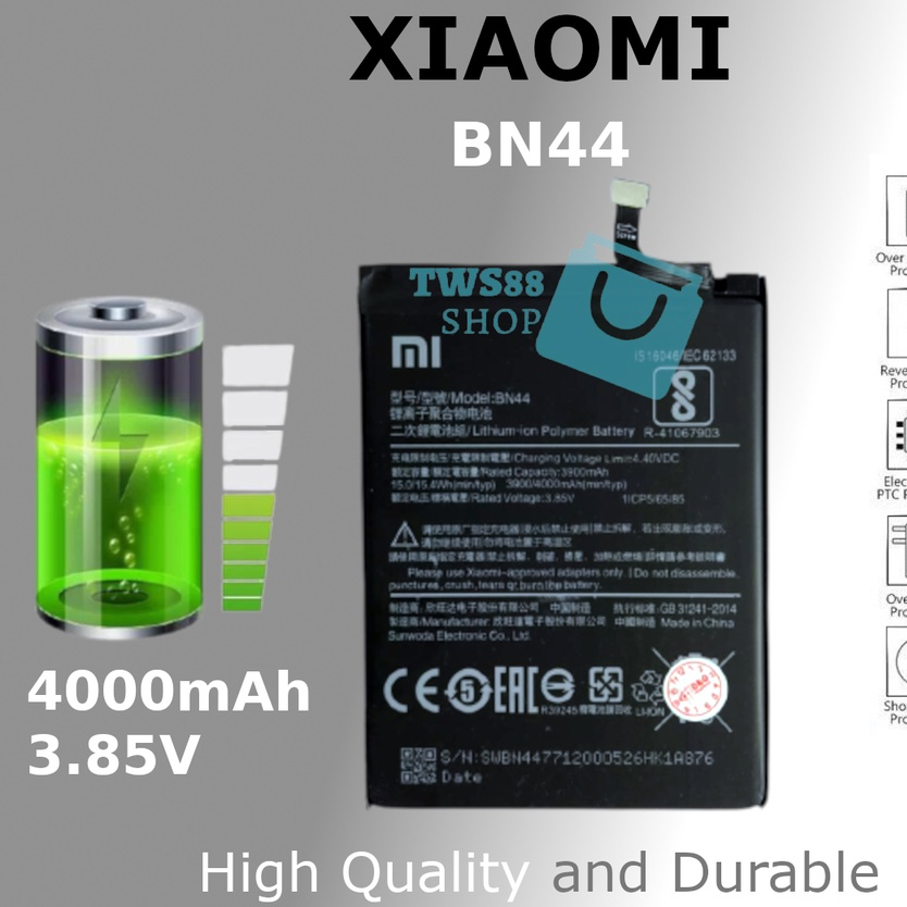 (TWS) Baterai Batre Battery original Xiaomi Redmi 5+/ BN44