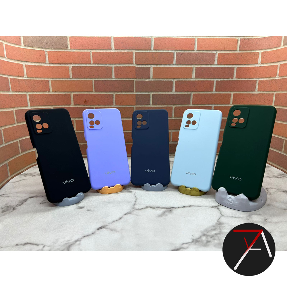 Vivo Y21 / Y21S / Y21T / Y33S / Y33T Silicone Full Cover Soft Case Silikon Softcase Casing Original