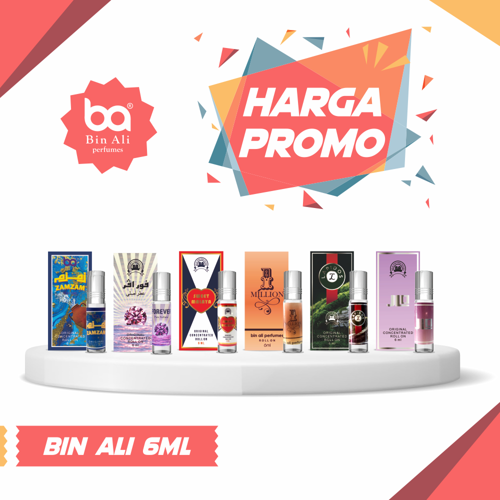 PROMO parfum bin ali 6ml non alkohol / not alrehab / not dobha