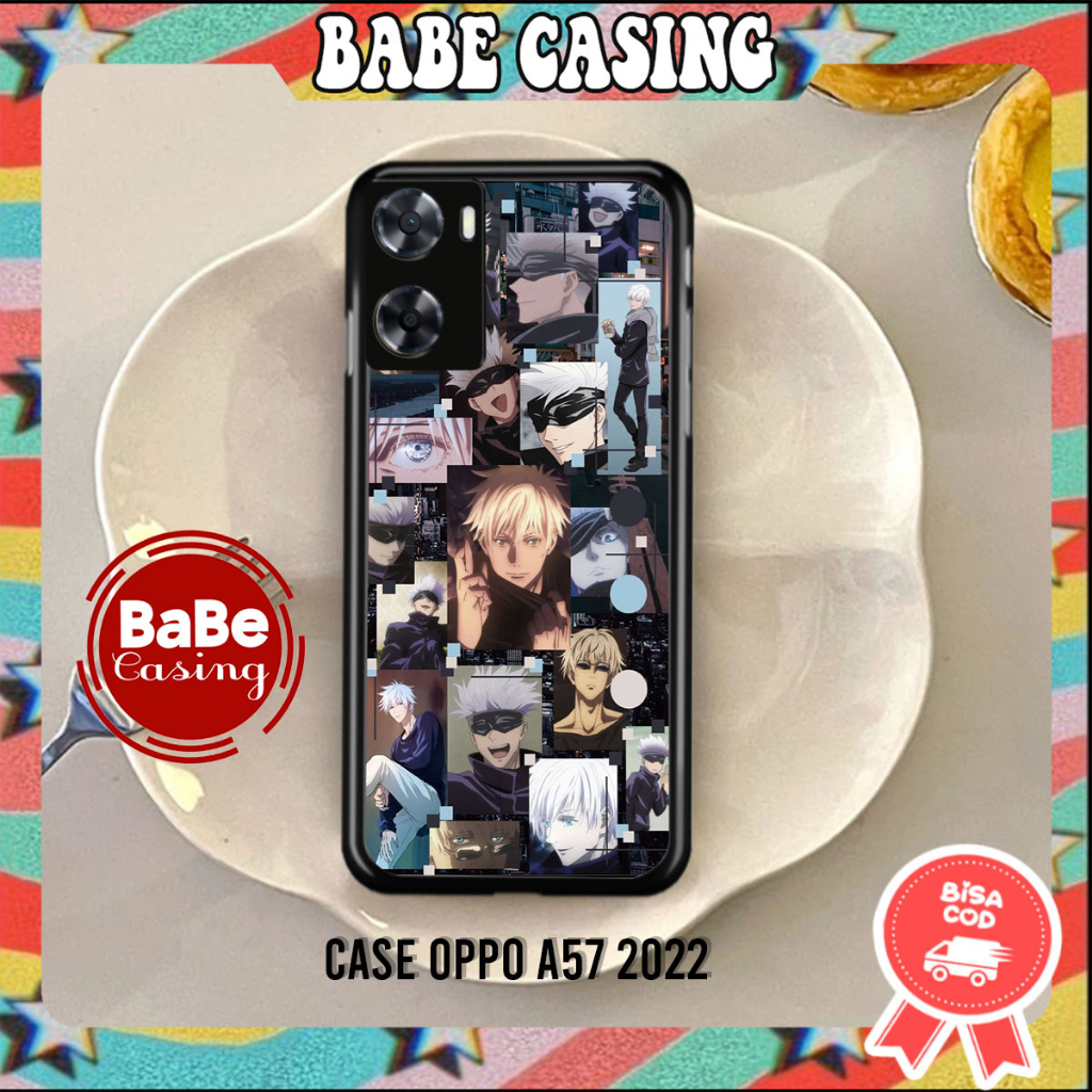 Casing oppo a57 2022 case hp oppo a57 2022 kesing terbaru case anime motif [ ANIMEGOJO03 ] case soft