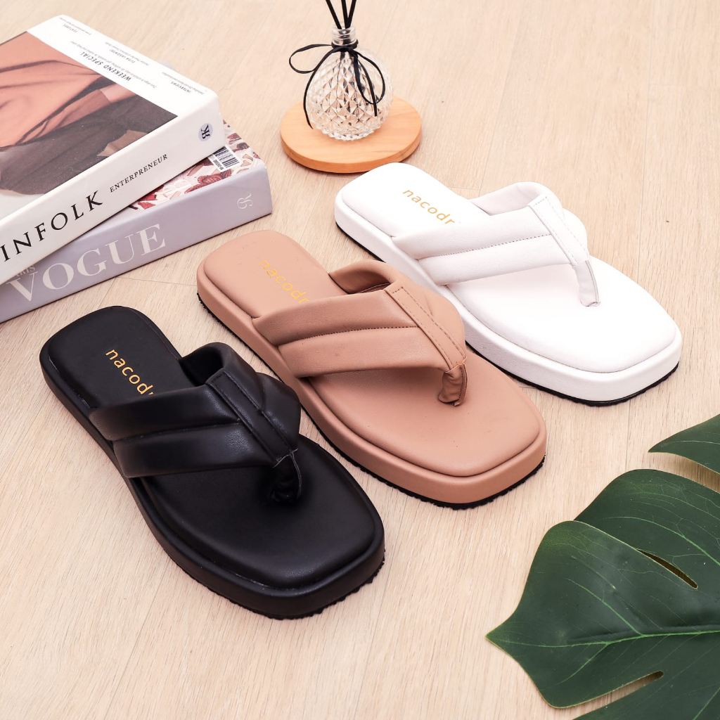 Nacodri  JESSICA Sandal Wanita Platform Sandal jepit