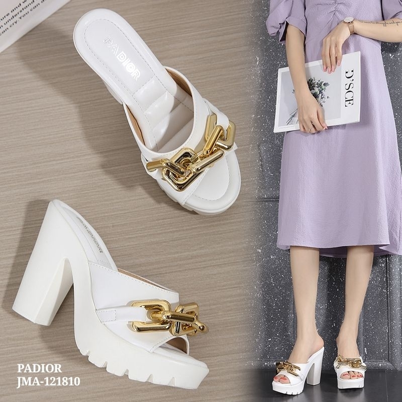 PADIOR HIGH BLOCK HEELS TEXTURED PUMP JMA-121810