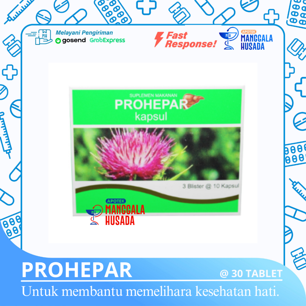 PROHEPAR SUPLEMEN KESEHATAN HATI PER BOX @ 30 TABLET
