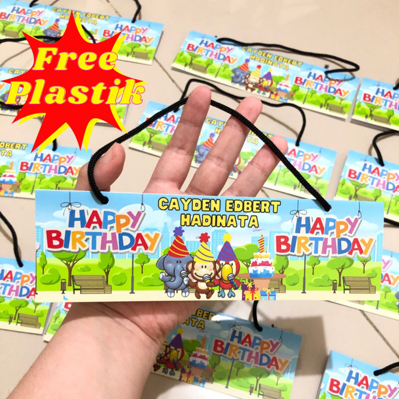 LABEL PLASTIK ULANG TAHUN ANAK / PLASTIK ULANG TAHUN ANAK / SOUVENIR ULANG TAHUN ANAK